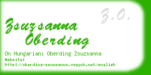 zsuzsanna oberding business card